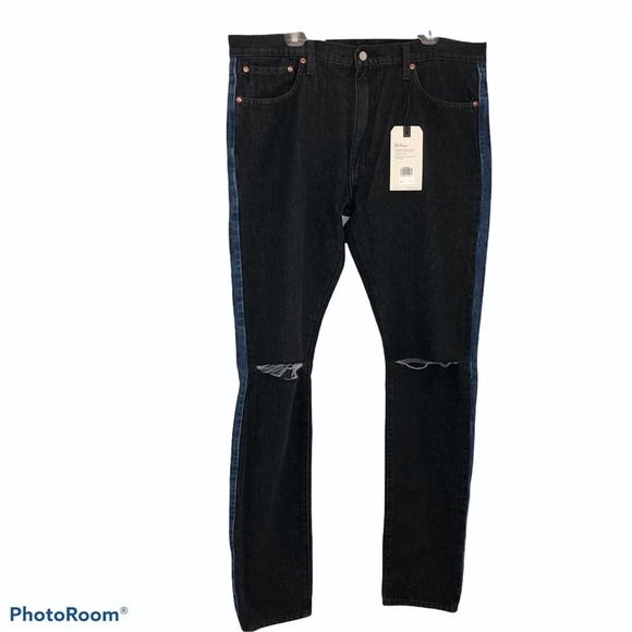 NWT LEVIS Lo-Ball Stack BLACK DENIM Jeans Sz 40 - Picture 1 of 11